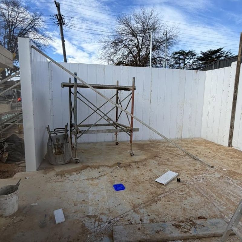 Completed Rise Wall external wall on a commercial project in Australia