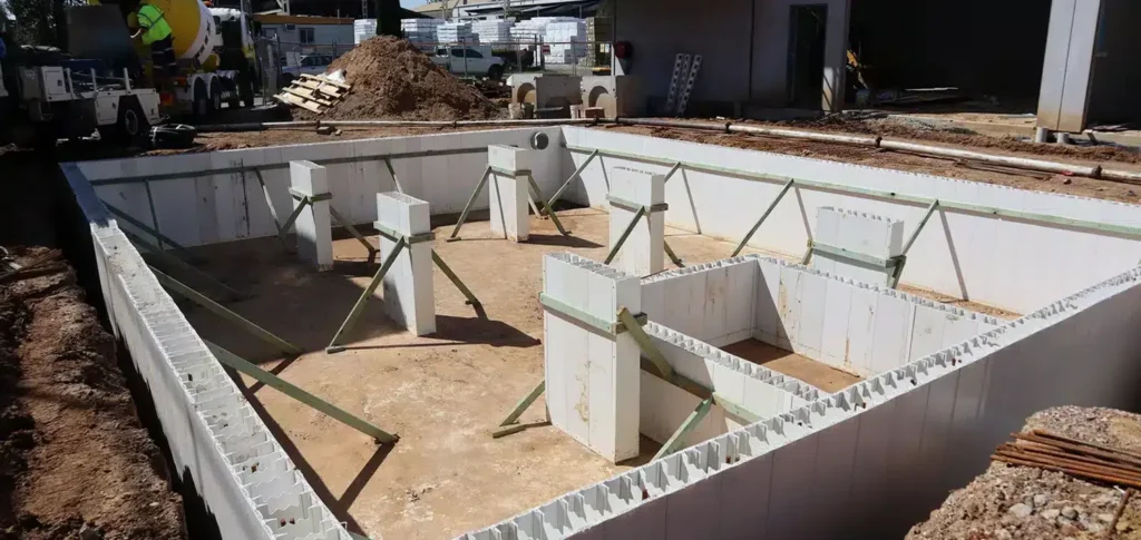 Sub-ground concrete retention pit and tank installation using Rise Wall